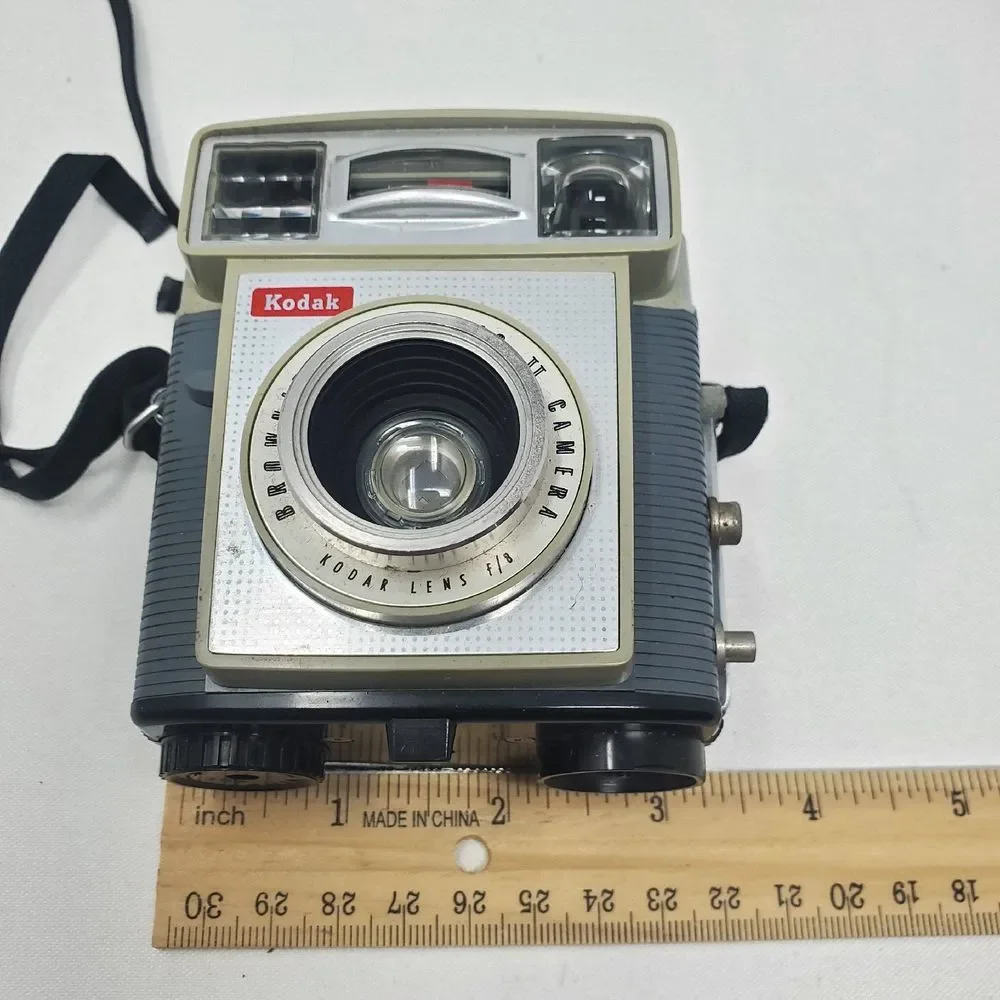 Vintage Kodak Brownie Starmatic II Camera Kodak Lens F/8 Original Case USA Retro